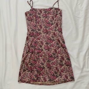 Aritzia Sunday Best Shimmer Satin Mini Dress